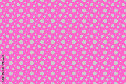 Seamless gray dot pattern pattern, for a pink background.