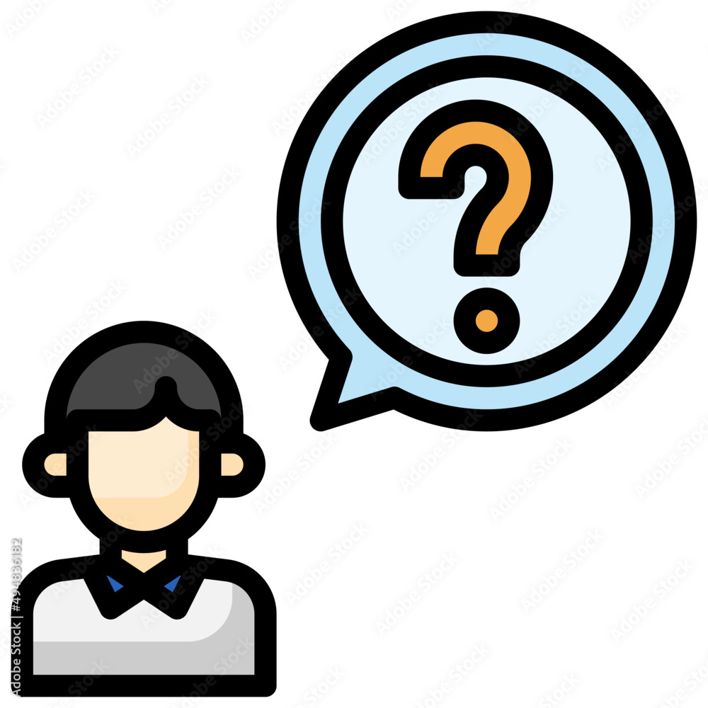 QUESTION filled outline icon,linear,outline,graphic,illustration QUESTION filled outline icon,linear,outline,graphic,illustration