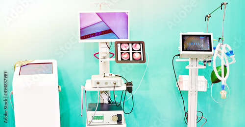 Modern equipment for diagnostic hysteroscopy photo