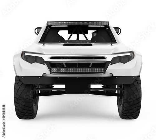 Pickup Race Truck Isolated