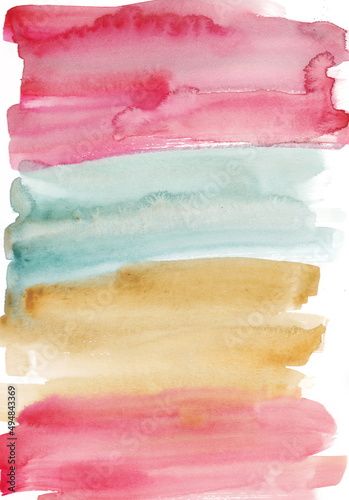 Abstract Background Watercolor Paintiing  photo