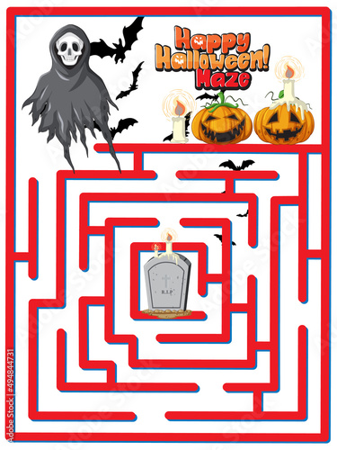 Maze game finds the ghost's way to gravestone