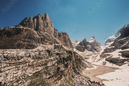 mountains in the morning