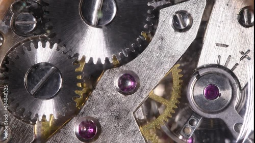 Mechanism of a watch with gears