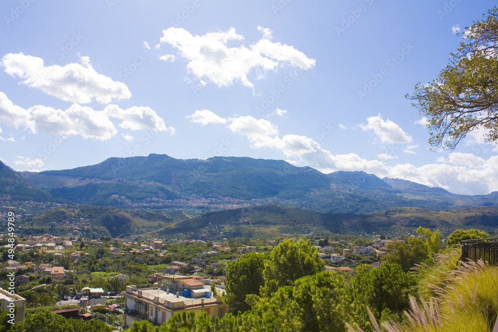Panorama from the Monreale town, Sicily, Italy Panorama from the Monreale town, Sicily, Italy