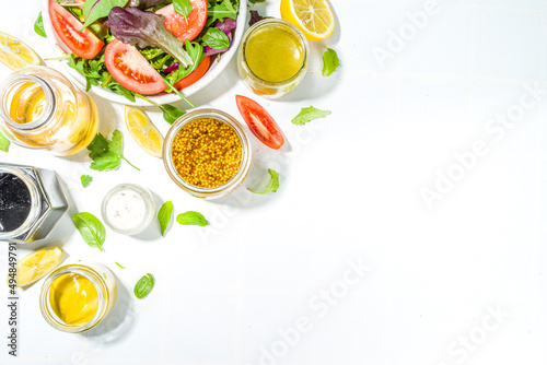 Variety of sauces and salad dressings
