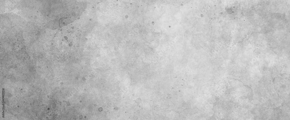 Watercolor background in white and gray painting with cloudy distressed texture and marbled grunge, white background paper with white marble texture, White concrete wall as background.