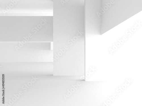 White Modern Background. Abstract Building Concept