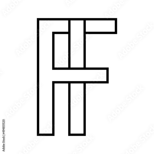 Logo sign, fi if icon nft f...