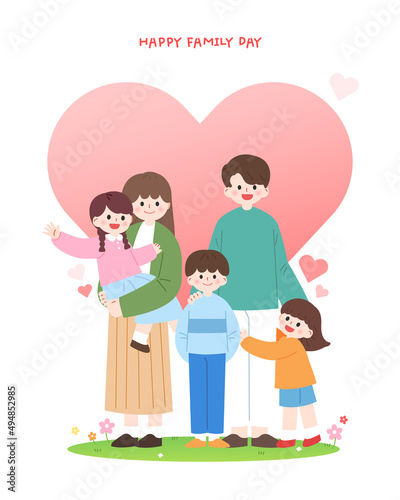 Family Month Family Illustration Collection
