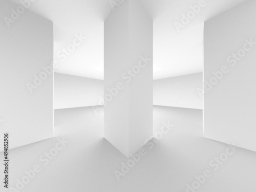 White Modern Background. Abstract Building Concept