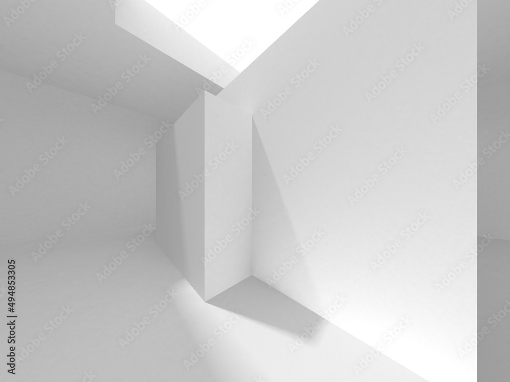 Obraz premium Abstract White Architecture Design Concept