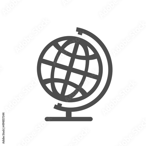 Globus - ikona wektotowa