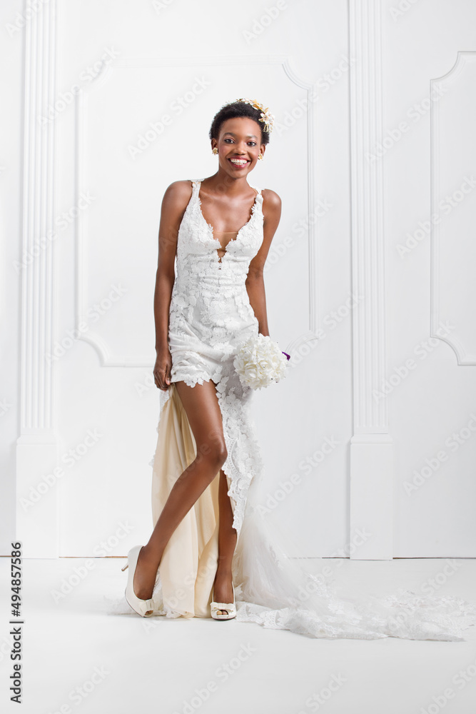 beautiful smiling bride in black wedding dress beautiful smiling bride in black wedding dress