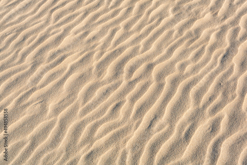 Pattern of the sand on the beach