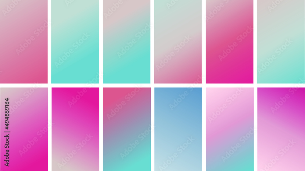 Soft color gradient background. Pink and blue gradient background. Trendy soft color style.