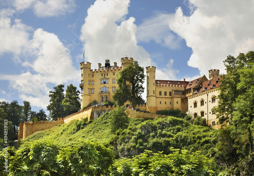 Hohenschwangau Castle (Schloss Hohenschwangau) at Hohenschwangau village. Bavaria. Germany photo