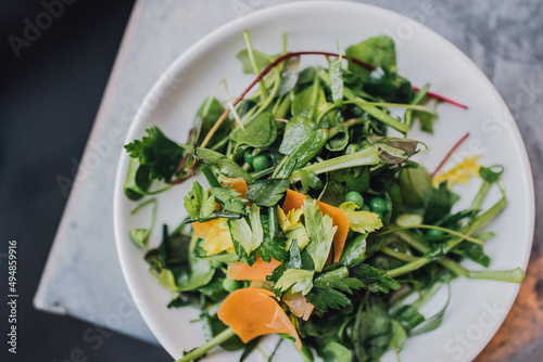 Wild watercress salad