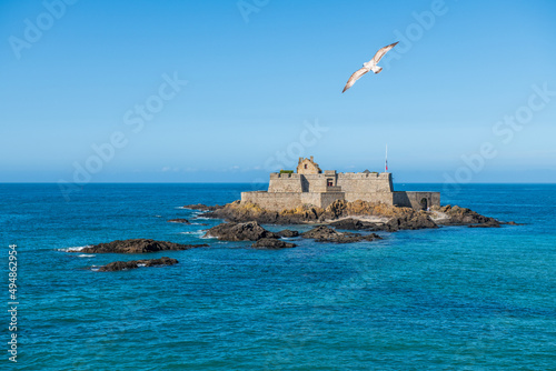 Fort National built by Vauban in Saint Malo, France