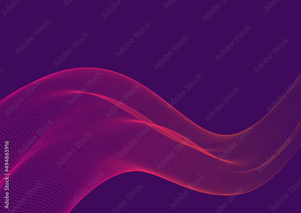 Abstract smoke waves graphic design template illustration - blue background Abstract smoke waves graphic design template illustration - blue background