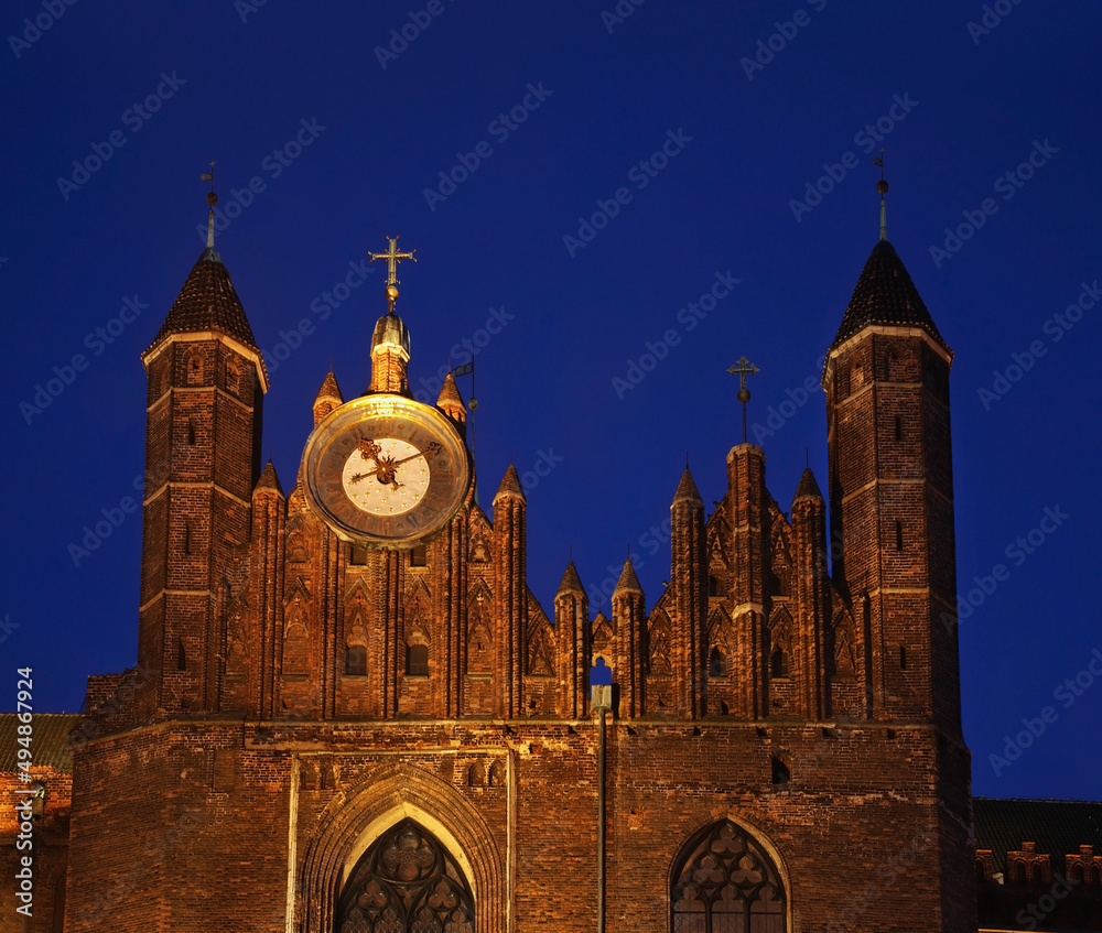 Church of  St. Mary in Gdansk. Poland