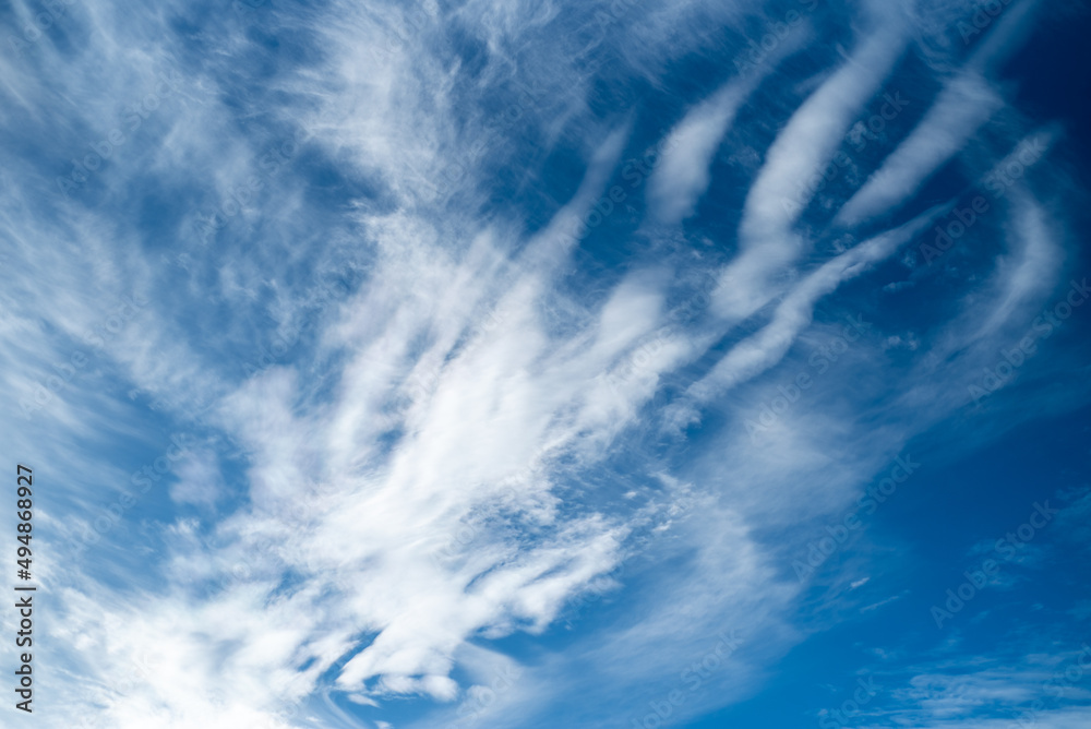 Blue sky with clouds background Blue sky with clouds background
