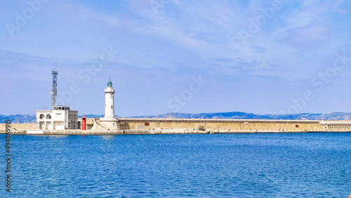 view from afar on the méditerranéen sea in the city of Marseille © ALF photo