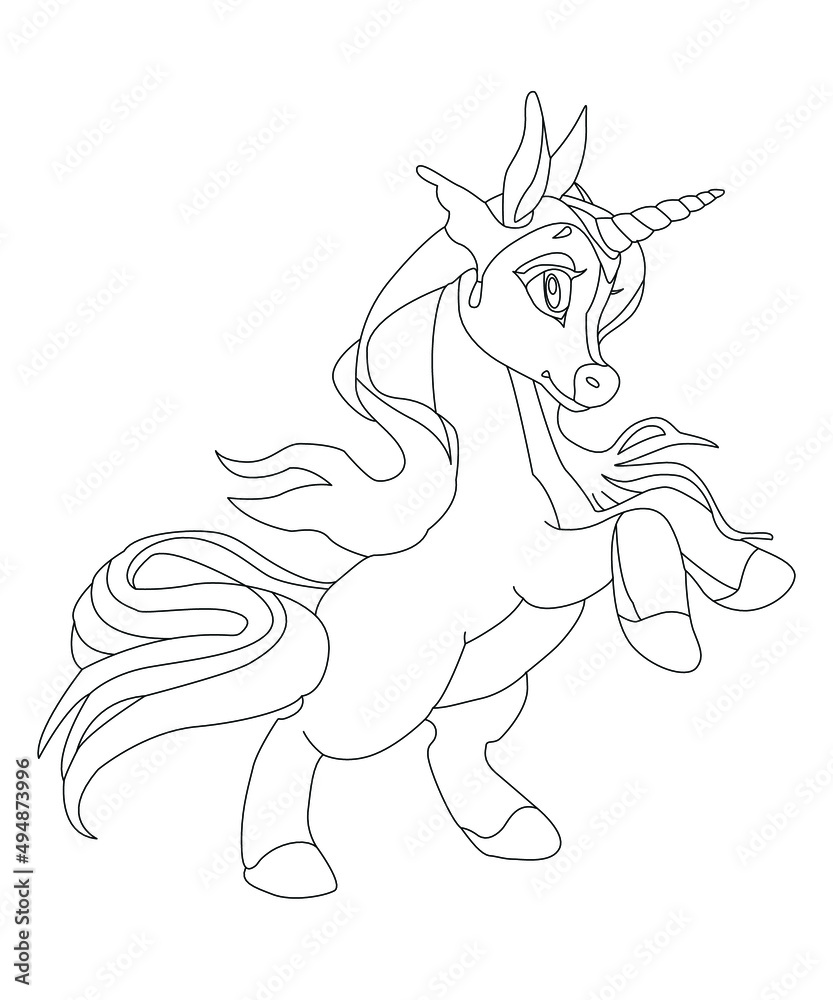 Unicorns vector. Coloring book page unicorn.
Children background.
Coloring page unicorn.
Magic pony cartoon. Sketch animals.
Animals coloring page.
Animals vector.
Cute unicorn with flowers.