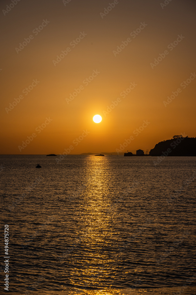 片男波海浜 - 片男波海水浴場 - 夕景