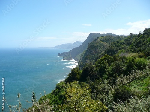 View from Santana, Madeira north coast looking east to Ponta de São Lourenço