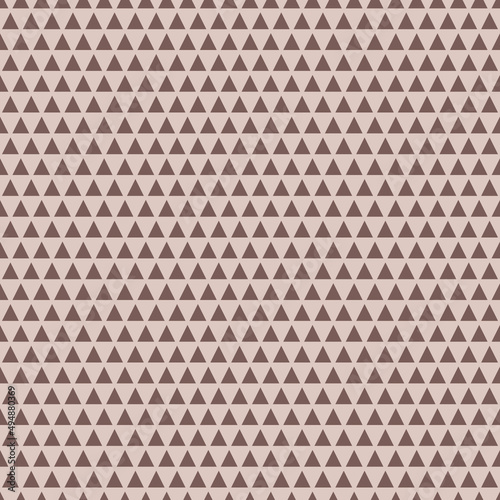 Triangle seamless background pattern with brown and beige color.