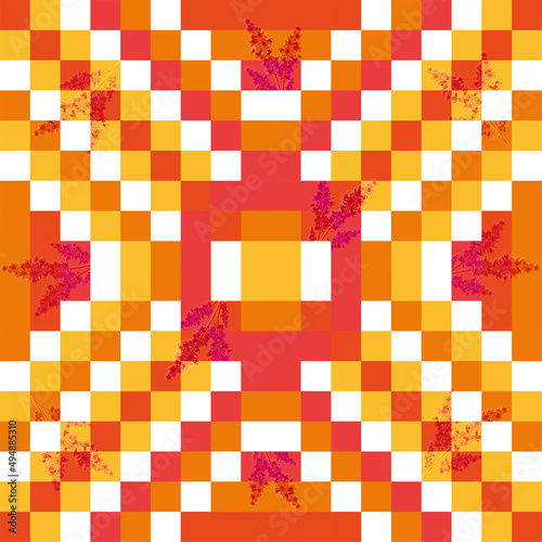 Geometrical design and flowers 4, by Romina Clemente Atteret