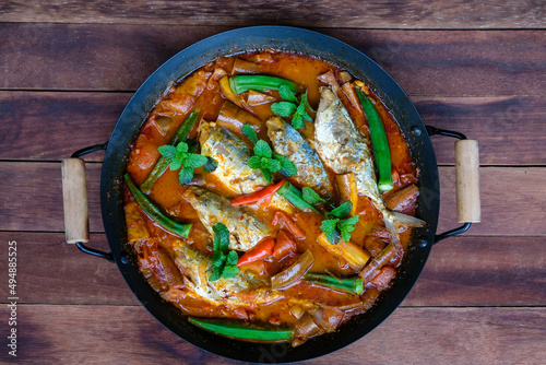 Delicious homemade meals. Assam Pedas Fish aka Spicy Tamarind Fish