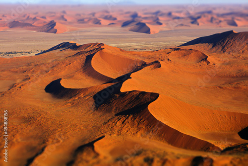 Mesmerizing view of a desert in Namibia, South Africa photo