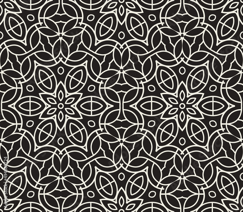 Seamless vector geometric pattern. Textile ornament or sublimation background