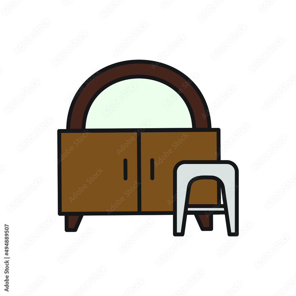 makeup table vector editable for website icon presentation makeup table vector editable for website icon presentation