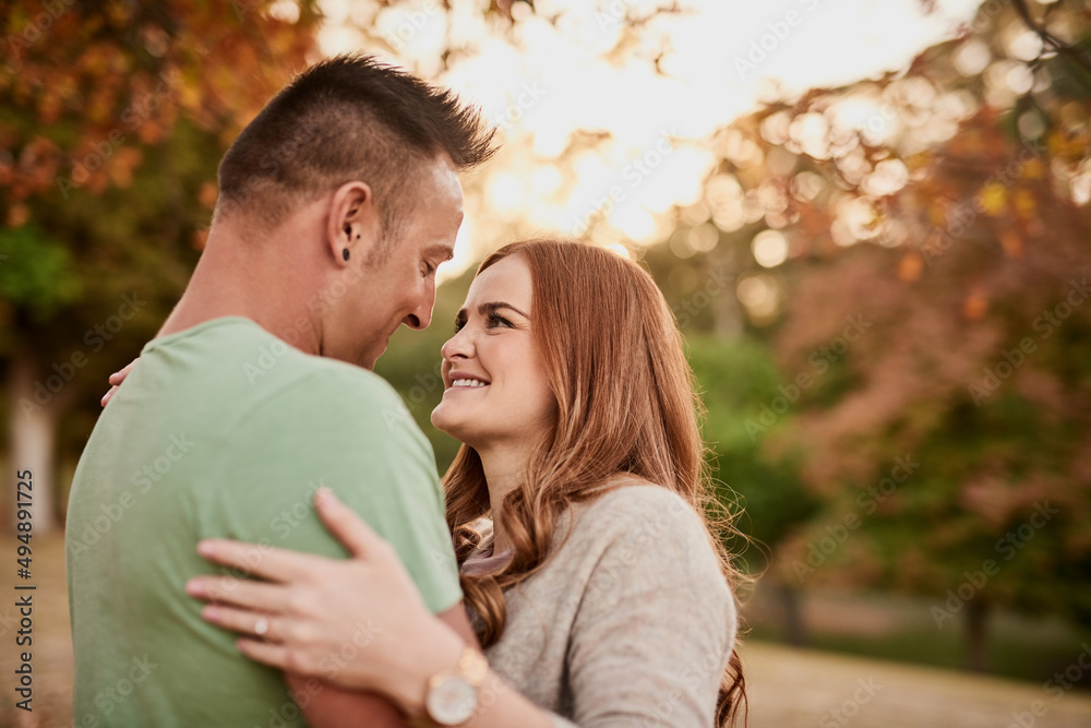 Love is in the eyes. Shot of an affectionate young couple spending a day outdoors. Love is in the eyes. Shot of an affectionate young couple spending a day outdoors.