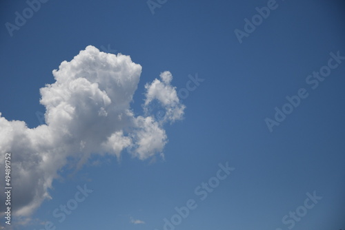  White Clouds in a Blue Sky