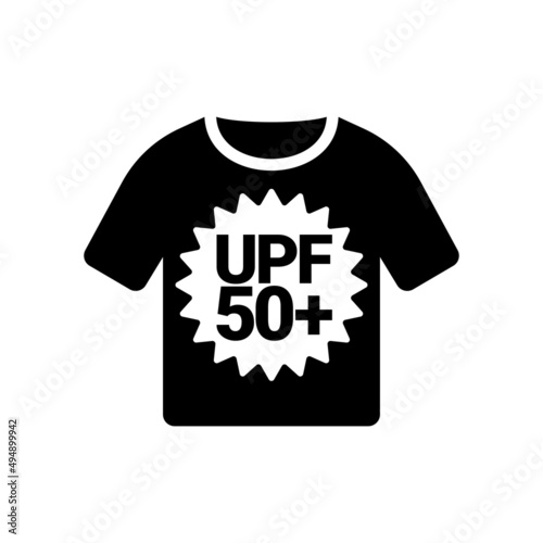 UPF icon. Ultraviolet Protection Factor sign. Ultra violet sunrays protection symbol. Vector illustration.