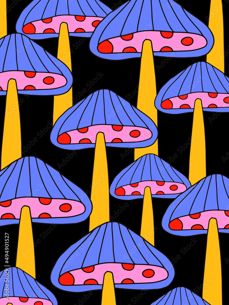 cute mushroom cartoon wallpaper