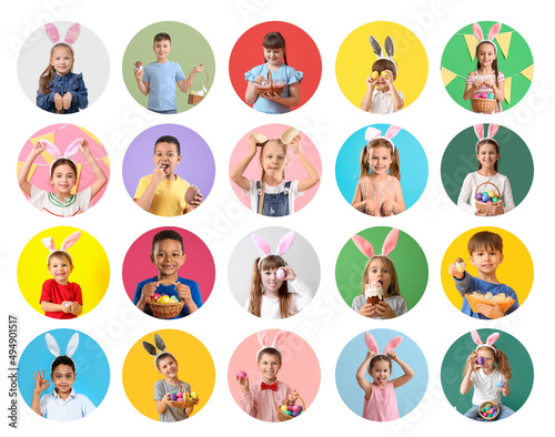 Set of many children with E...