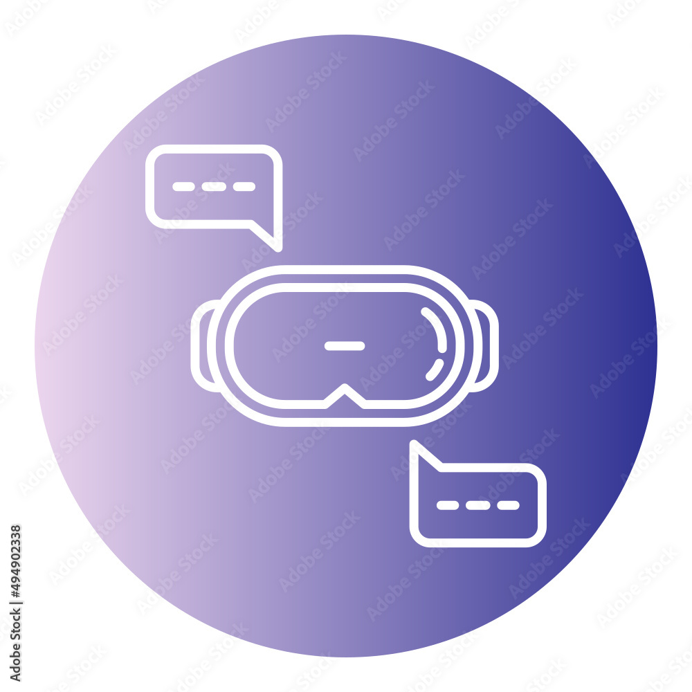 chat balloon and virtual reality chat balloon and virtual reality
