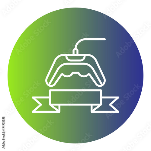 gamepad and ribbon icon