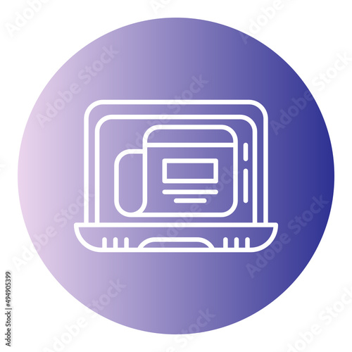 laptop and news