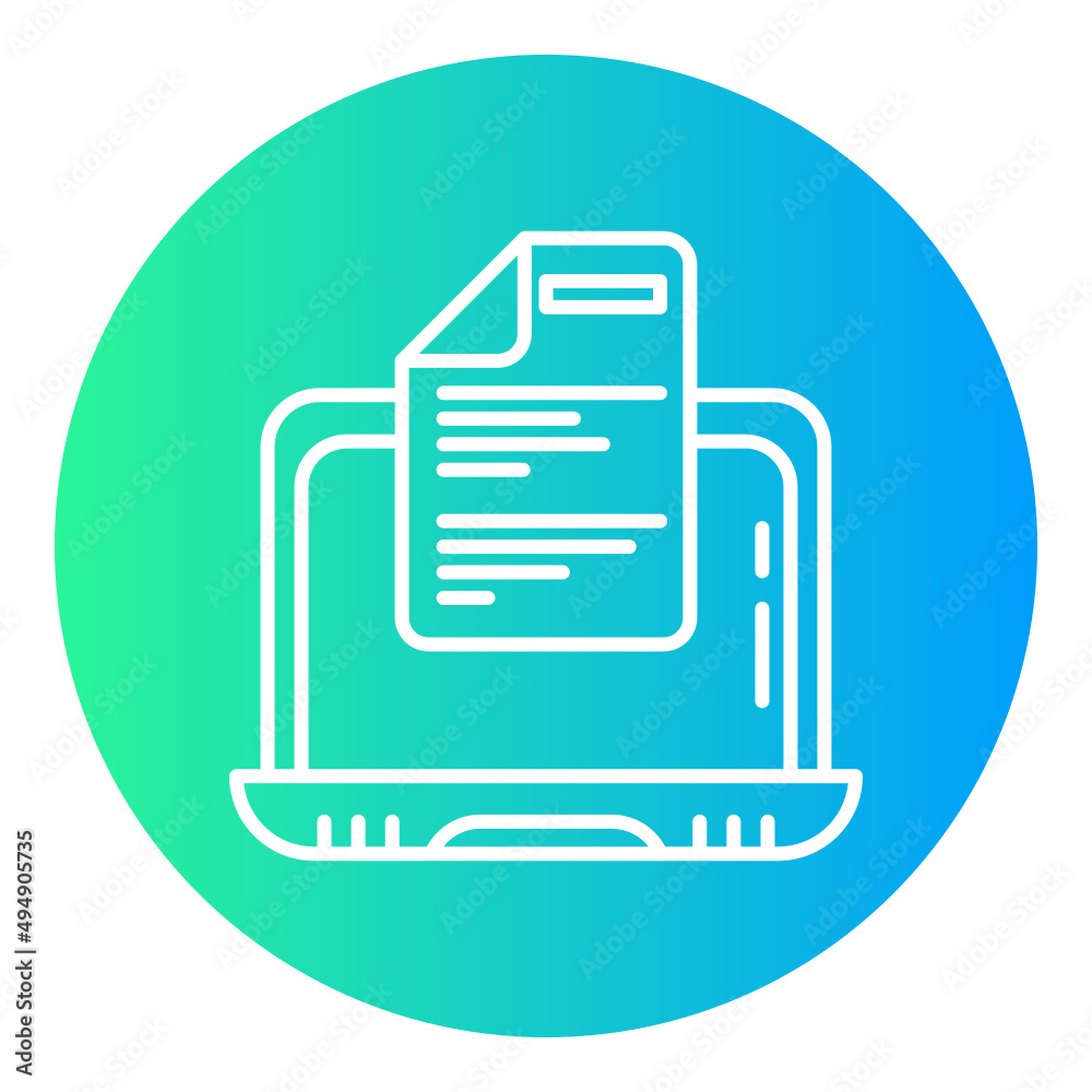 laptop and document laptop and document