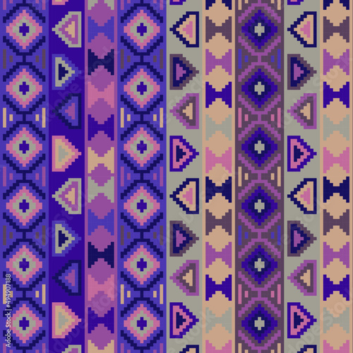 Ethnic pattern geometric colombian wayuu	