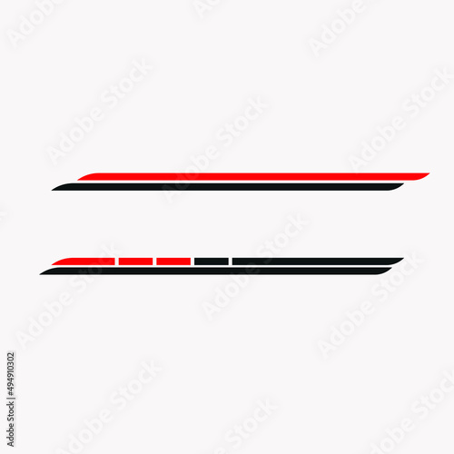 car sticker vector design of car wrapping sticker. 