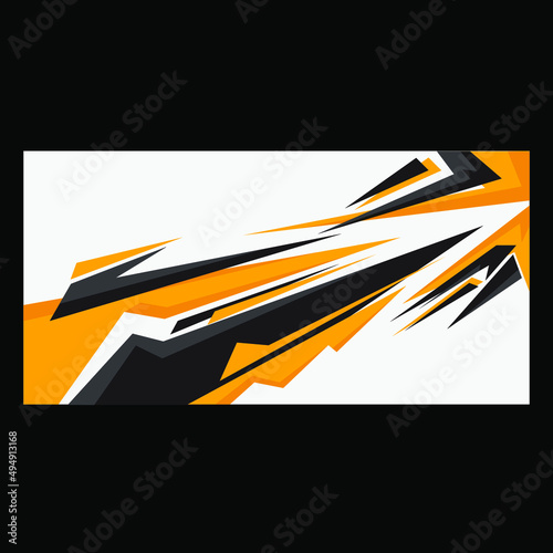 car sticker vector design of car wrapping sticker. 