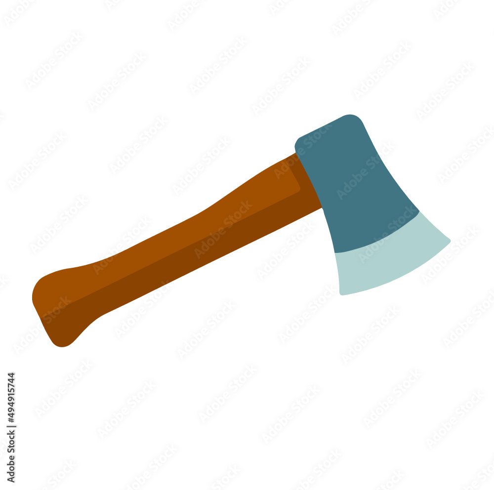 Axe vector illustration on white background Axe vector illustration on white background