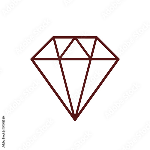 diament, brylant, oznacza luksys, prestiż , bogacrwo , ikona wektorowa